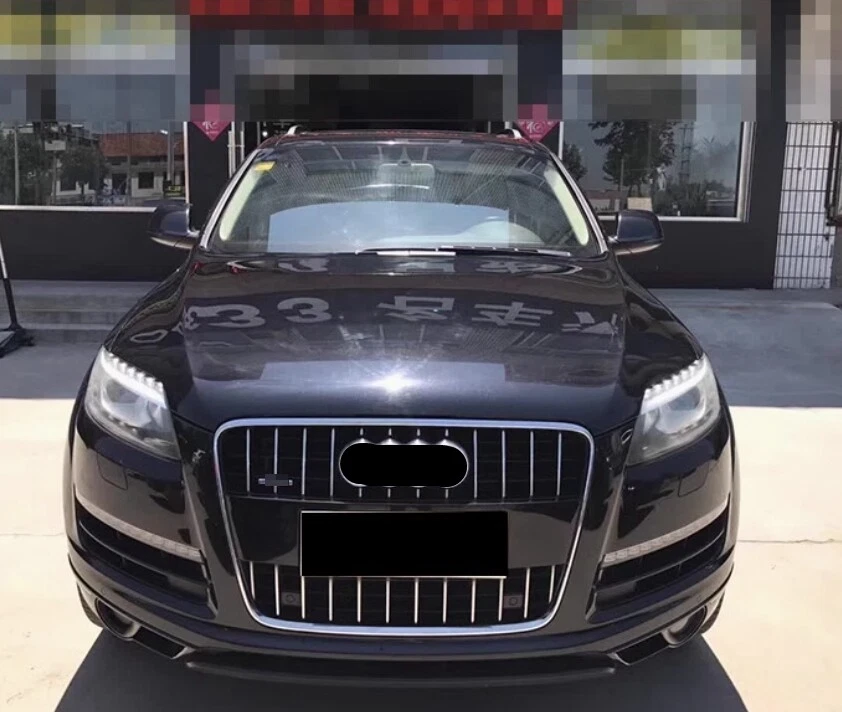 For 2007 2008 2009-2015 Audi Q7 SQ7 Sliver Mesh Grille Front Bumper Grille Grill - Image 4 of 4