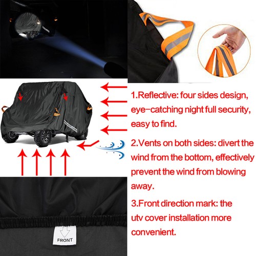 Utility Vehicle UTV Storage Cover Waterproof For Can am Maverick X3 X RC Turbo R - Picture 7 of 13
