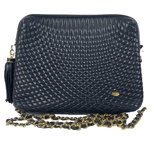 BALLY Quilted Bag Geometric Black Y2K BALLY Quilted Bag Geometric 