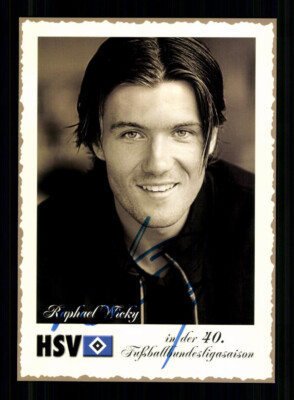 Raphael Wicky  Autogrammkarte Hamburger SV 2002-03 Original Sign 1. Karte+2