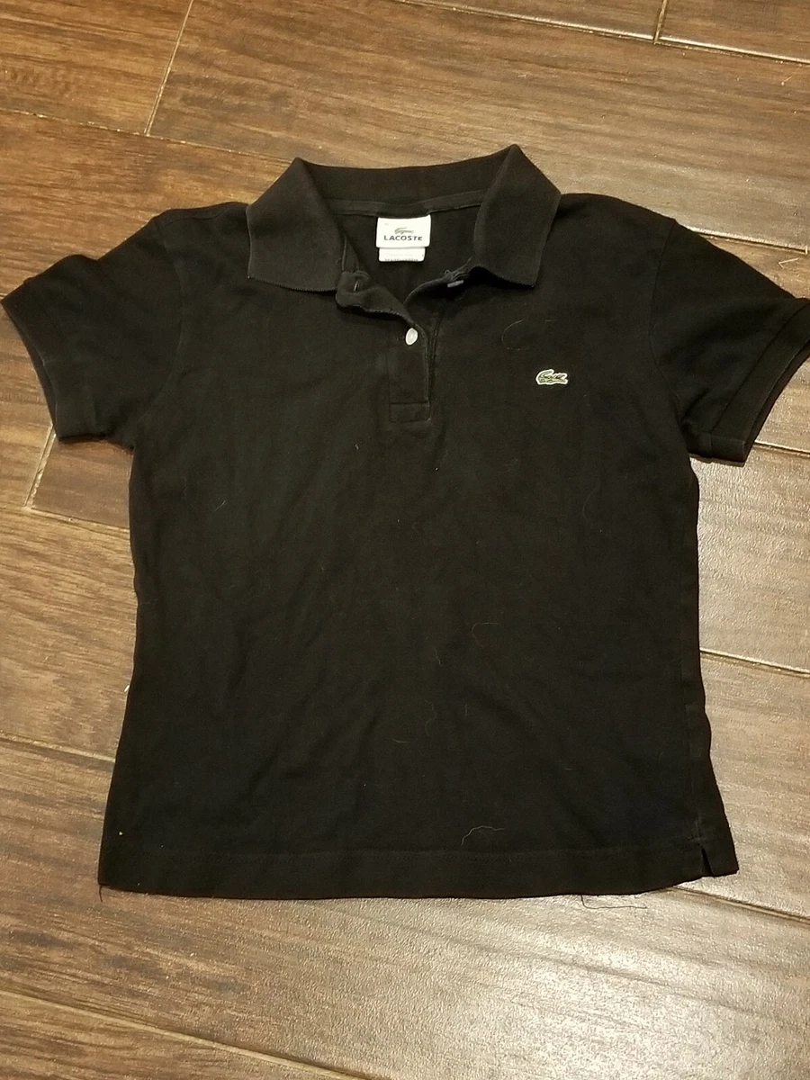 Girls black polo clearance shirt