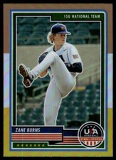2023 Panini Stars & Stripes Bronze, Silver, Gold Prizm #23 Zane Burns Rookie