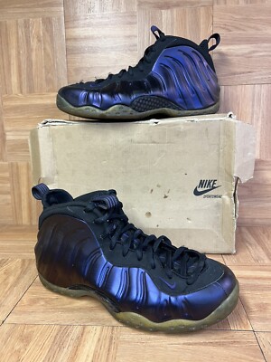 RARE🔥 Nike Air Foamposite ONE Eggplant Purple Black Size 10