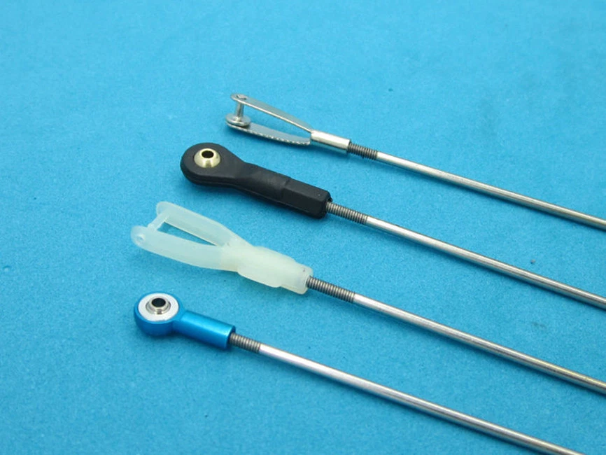 #1195 5Pcs Servo Rudder M2 Stainless Steel Arm Linkage Fixed Wing RC Boat - Image 4 of 4