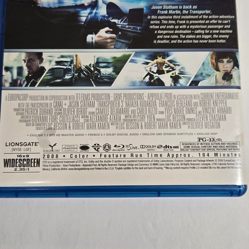 Transporter3 Blu Ray 2008 Jason Statham Robert Knepper Natalya Rudakova - Picture 4 of 5