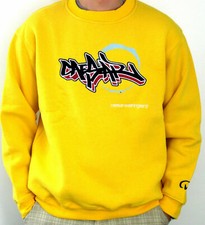 Caesar Washington Premium Sweater Skaterwear Sweatshirt gelb Gr. XL / XXL