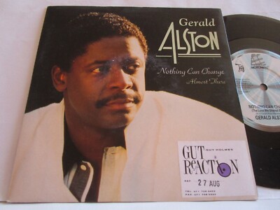 Gerald Alston Nothing Can Change / Almost There Motown TAJ Promo Lbl P/S  7inch