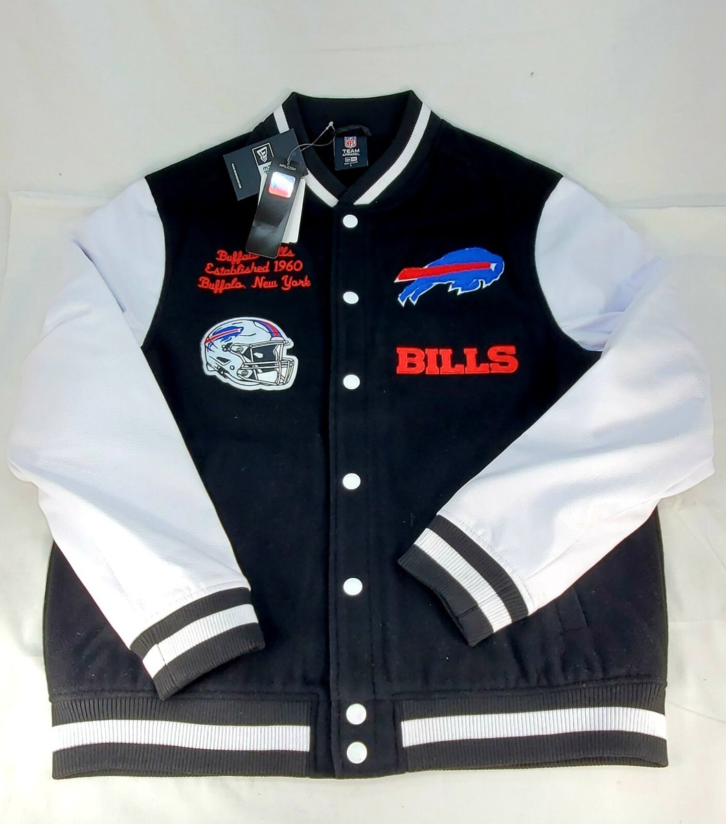 Buffalo Bills New Era NFL Men's Black and White Jacket Foot Locker
