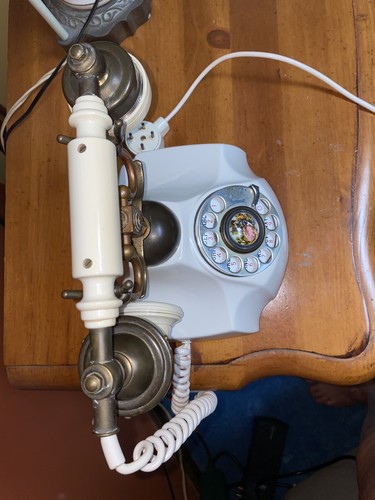 Antique CONTESSA Rotary Dial Phone Victorian Bell Western Electric works - Picture 7 of 15