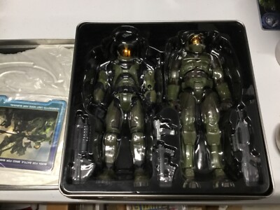 halo 2 master chief figures Evolution set exclusive collectors tin
