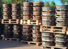 Eichen Weinfass 1/4 Blumenk&uuml;bel Miniteich Holzk&uuml;bel Wasserlauf f&uuml;r Teichpflanzen