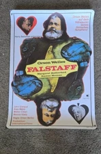 Chimes Of Midnight Falstaff Orson Welles Original German A1 Rolled Movie Poster