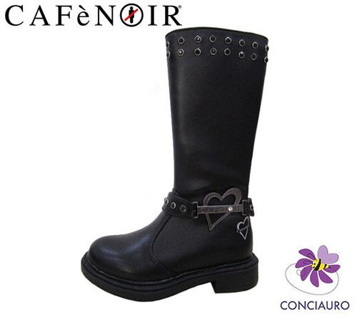 BAMBINA STIVALI SCARPE CAFENOIR TACCO PLATEAU COMODO MODA INVERNO FIBBIA  BORCHIE | eBay