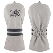 The Grip Master Dual Black Horizontal Stripe Driver Headcover - Grey