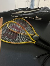 Wilson Hyper Alloy Xpress Lot Set of 2 Racquetball Racquets Rackets w/Easton bag