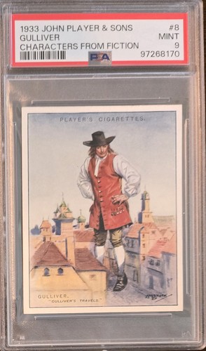 1933 John Player Cigarettes, Gulliver, PSA 9! Characters From Fiction Auction!