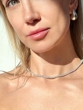 Lab Grown Diamond 18 Tennis Necklace 17.00CT ...