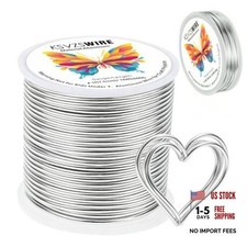 Aluminum Craft Wire 1.5 mm 164 FT 50 M 18 Gauge 1.0 mm 16 Gauge Silver