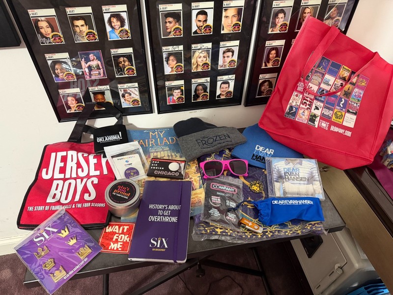 Broadway Souvenir Memorabilia Fan Lot...TOO MUCH FUN IN A BOX + Free Shipping