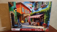 500PC  SPRINGBOK PUZZLE--STREETS OF ITAY--SEALED 2025 RELEASE