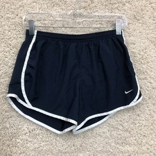 Nike Shorts Large Youth Blue Dri Fit Tempo Swoosh Mid Rise Athletic Gym Girls L