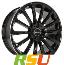 GMP Stellar black polished lip 9x22" ET45 LK5 108 ML 63.4 Alufelgen 22 Zoll