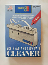 Allsop 3 VCR Head VHS Tape Path Drive Wet/Dry Cleaner 6000 Brand New Sealed