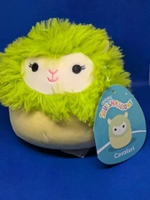 Squishmallows Cavaleri Green The Llama Alpaca   5" w/ Tag