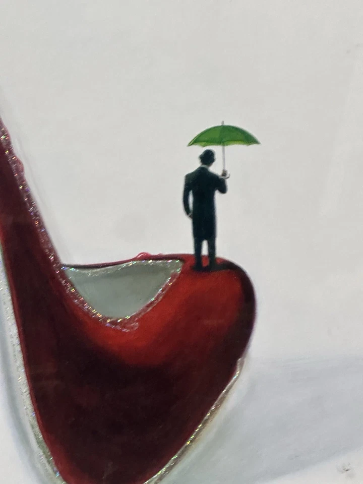 Arte de pared peculiar decoración artística Inna Panasenko cosmopolita tacón enmarcado 76x76 cm Foto 4 de 4