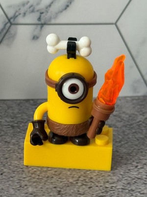New Mega Bloks Despicable Me Minifigure Series 3 Caveman Torch Minion Figure