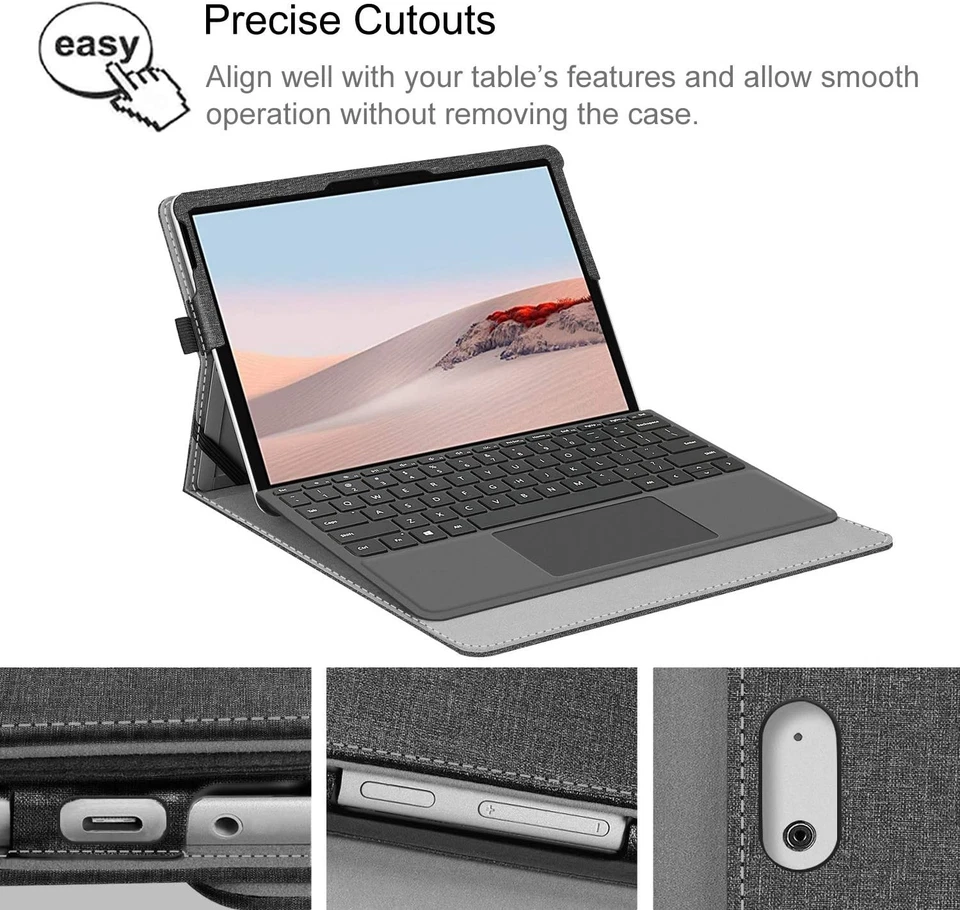 Case for Microsoft Surface Go 3/2/1 (2021/2020/2018) Multi-Angle Portfolio Cover - Image 4 of 4