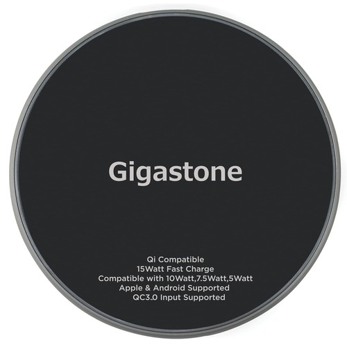 Gigastone GS-GA-9700B-R GA-9700 Certyfikat Qi Szybka bezprzewodowa podkładka ładująca - Zdjęcie 9 z 9