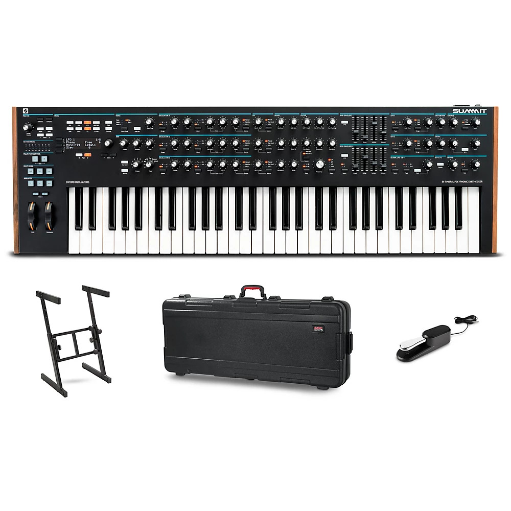Novation Summit 16-Voice Polyphonic Synthesizer Travel Bundle 527590₽