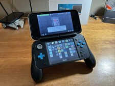 Nintendo 2DS XL Console w/ Grip Case, R4 Cart, Box, Cable, Game - Good Condition