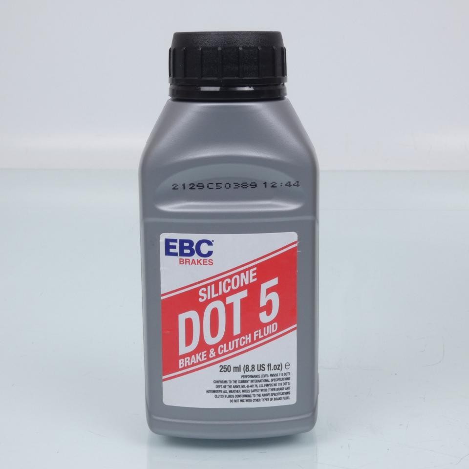 Liquide de frein silicone DOT 5 EBC 250ml sans humidité pour moto et auto