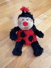 Jellycat Leila Ladybug Plush Soft Toy 7" Retired Ladybug