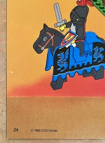 Vintage LEGO 6085 Black Monarch's Castle instruction manual only Legoland Castle