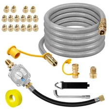 10FT Propane to Natural Gas Conversion Kit Compatible with Weber Genesis, Gen...