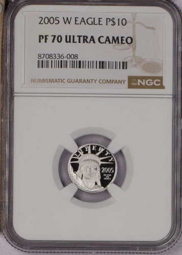 Photo of a 2005-W American Platinum Eagle from an eBay listing that sold on Jul 16, 2026
