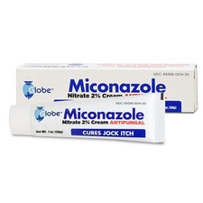 Globe Miconazole Nitrate 2 Antifungal Cream 1 oz, Cures Most Athletes Foot,...