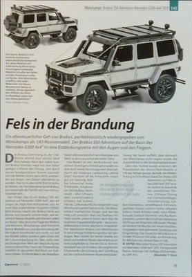 BRABUS 550 MERCEDES G 500 in 1-43 von Minichamps...ein Modellbericht #2011c
