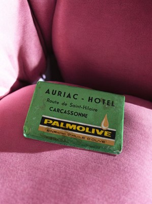  Vintage Palmolive Hotelseife - Retro Reise Souvenir