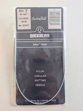 Susan Bates Quicksilver 11 1/2" Circular Knitting Needle Size 7-4 1/2mm