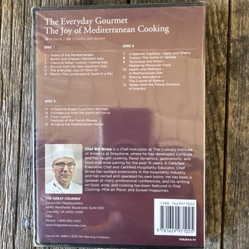 The Great Courses: The Everyday Gourmet Joy Of Mediterranean Cooking DVD NEW - Picture 2 of 5