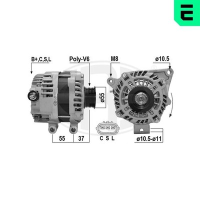 Lichtmaschine Generator Lima ERA 211003A 14V für LEGACY 5 Station Wagon BR BM