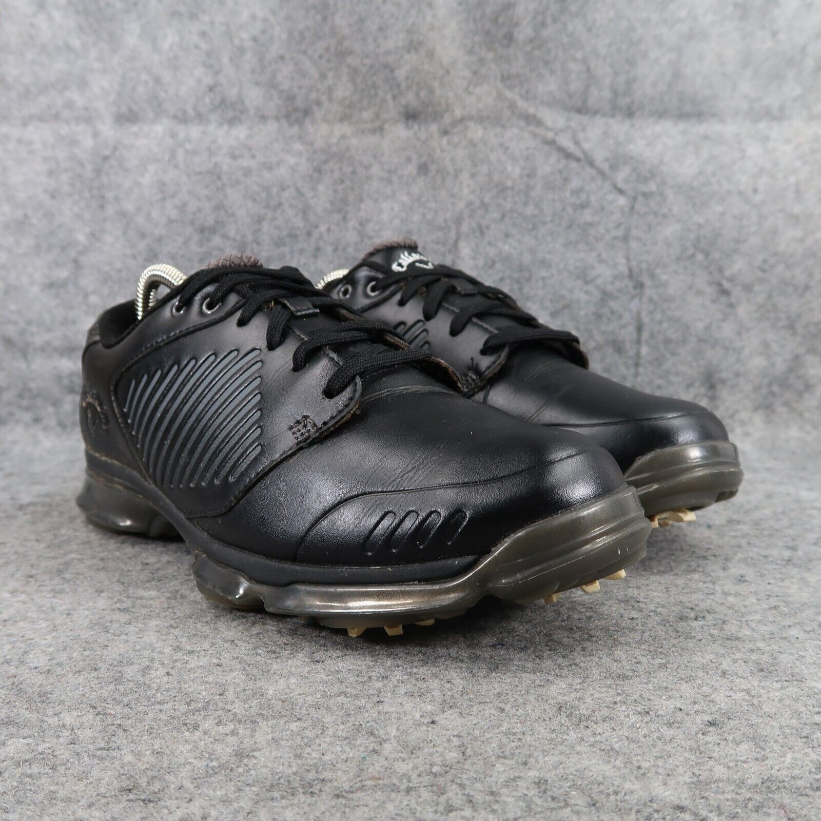 Mens 8 Golf Sport Active Black Xfer Nitro Plastic Spike Athl