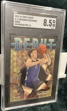 Marketplace image: 2023 Topps Finest - #D-11 Brandin Podziemski Debut Rookie (RC) Superfractor 1/1