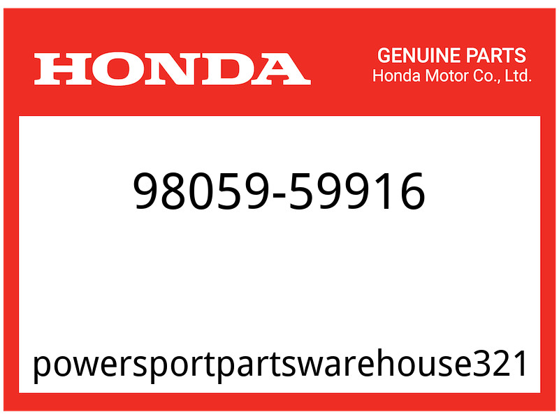 Honda OEM Part 98059-59916 SPARK PLUG CR9EH9 NGK