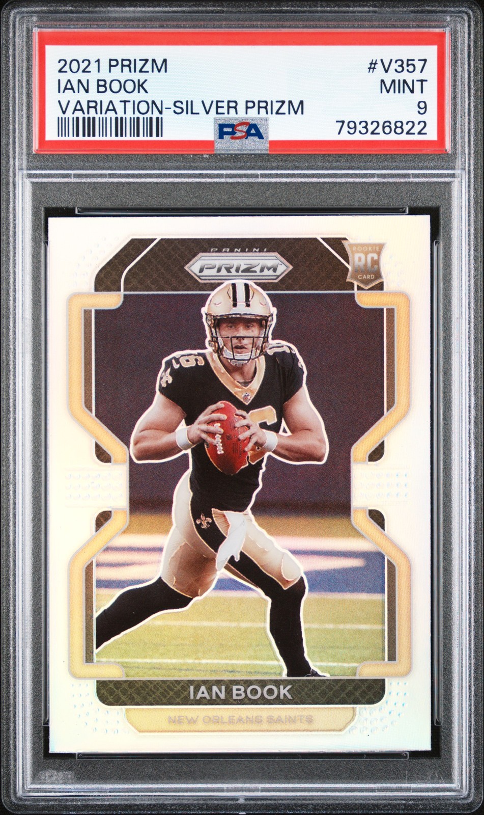 Ian Book #V-357 2021 Panini Prizm Rookie Variations Prizm Silver RC PSA 9 MINT