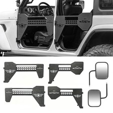 Steel Half Doors W Mirrors For 2018-2026 Jeep Wrangler Jl Gladiator Jt Steel Half Doors W Mirrors For 2018-2026 Jeep Wrangler Jl Gladiator Jt